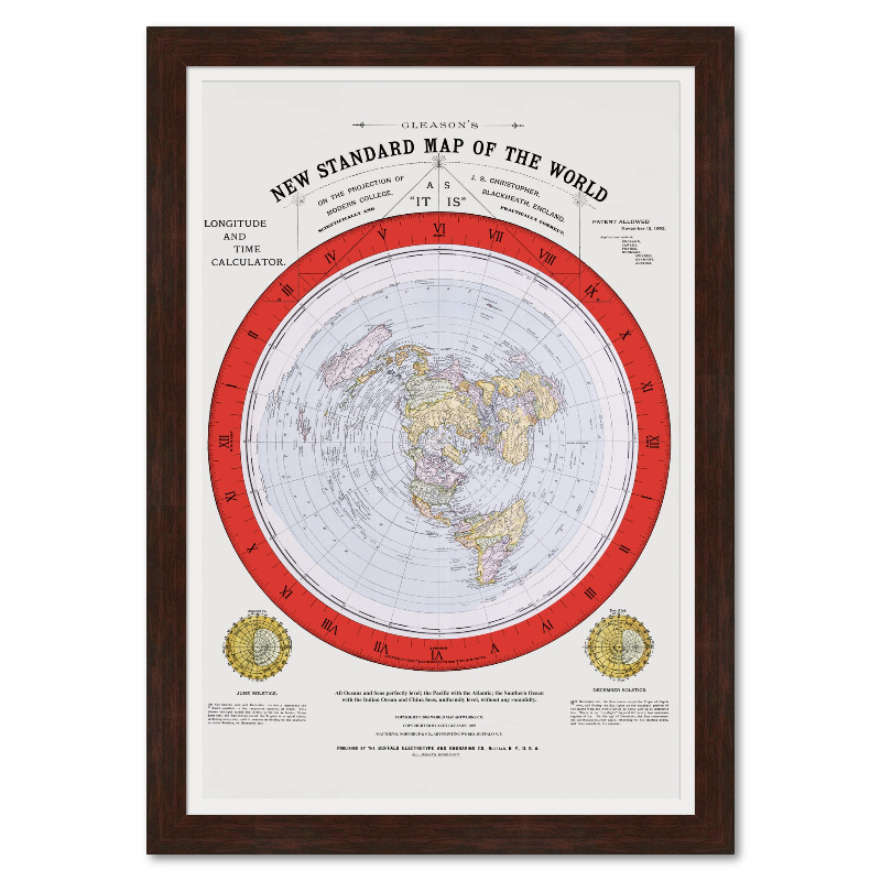 GLEASON'S NEW STANDARD MAP OF THE WORLD